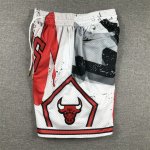 NBA Chicago Bulls Just don shorts Blanc Rouge Noir